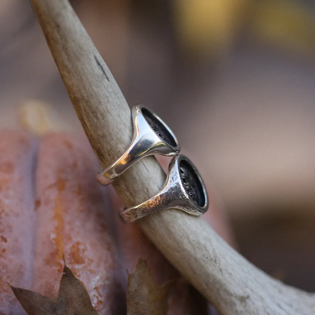 Preorder Oak Signet Rings Sterling Silver