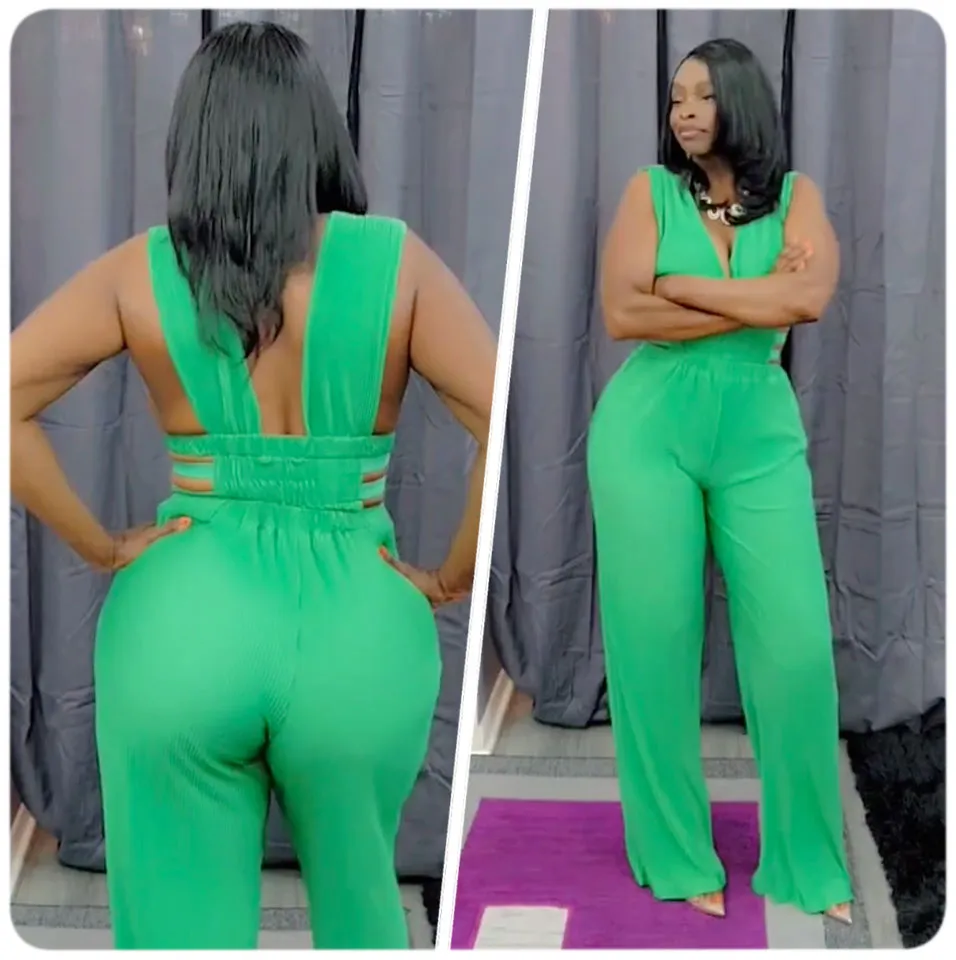 Private Party Jumpsuit (Blue, Green, Pink)