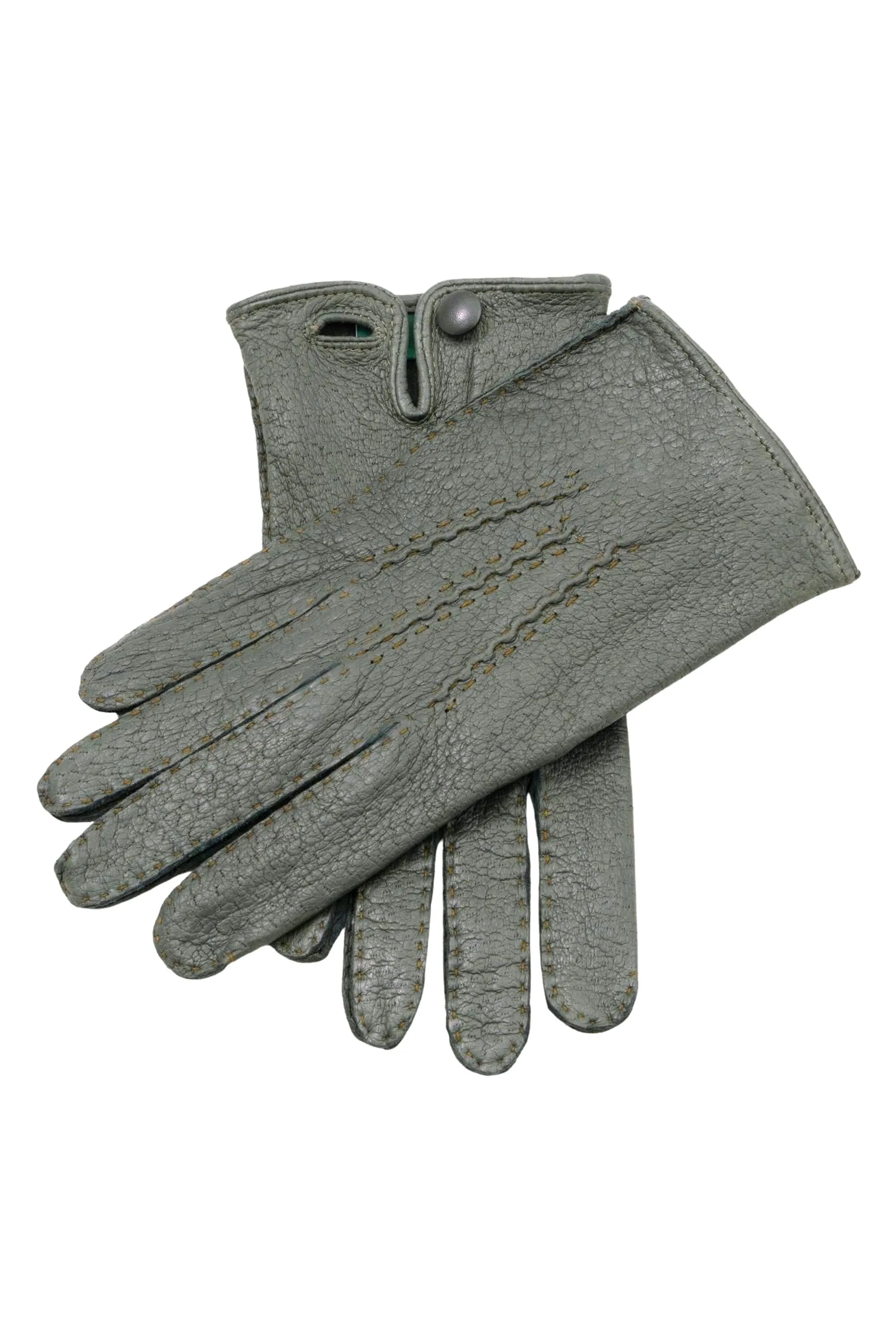 Racing Green Unlined Peccary Gloves