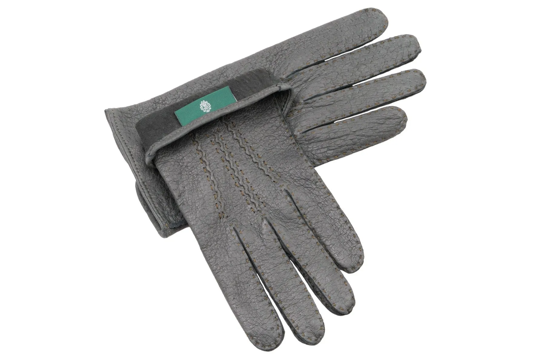 Racing Green Unlined Peccary Gloves