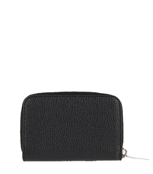 Sac De Jour Coin Wallet, Black/Silver