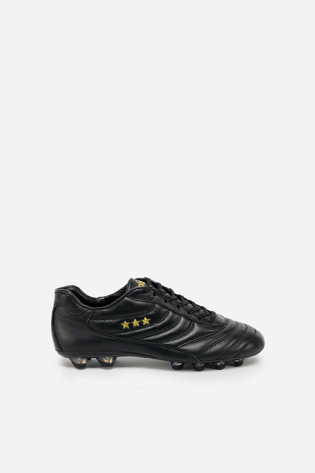 Scarpe da calcio Derby in pelle nera