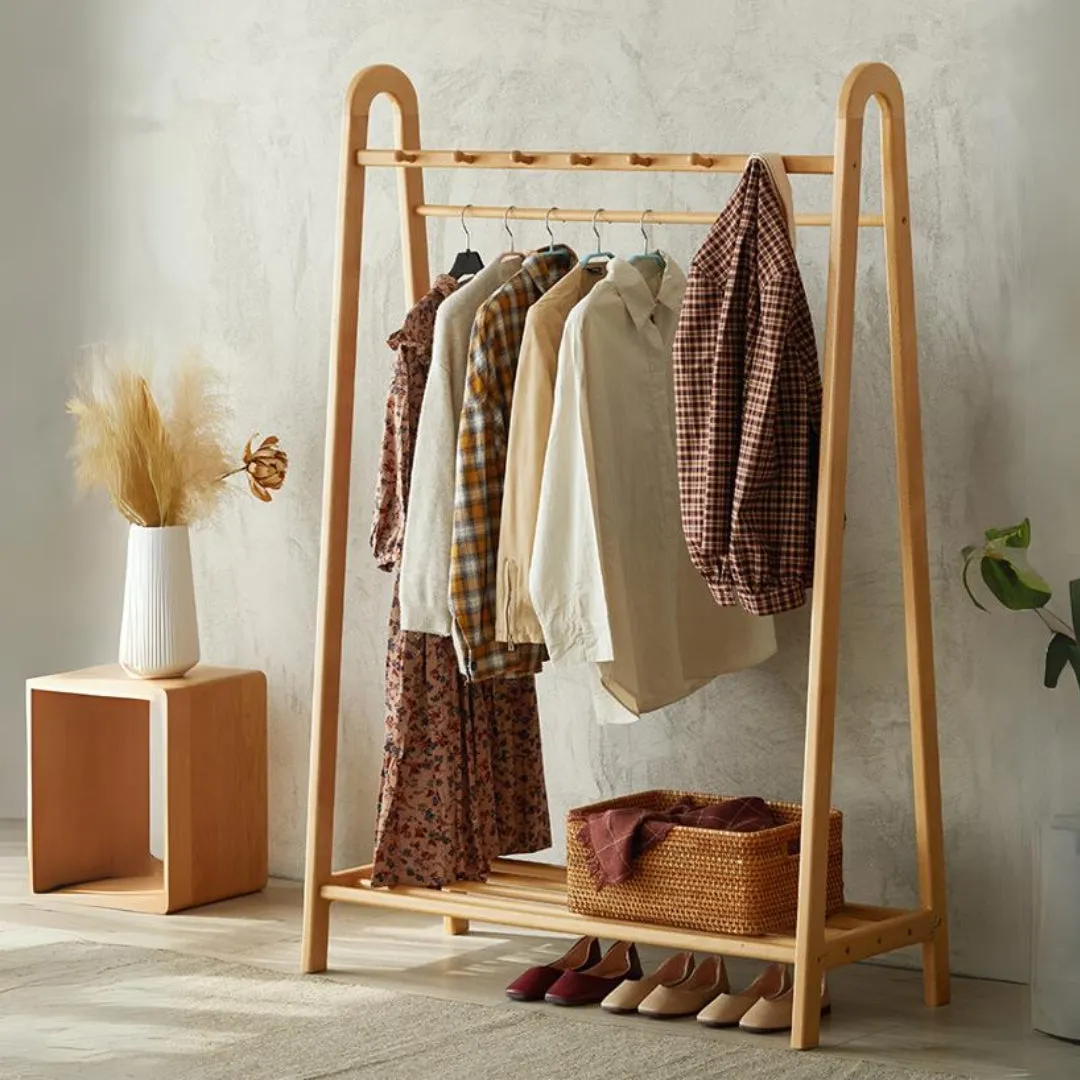 Solid Beechwood Clothes Hanger Rack