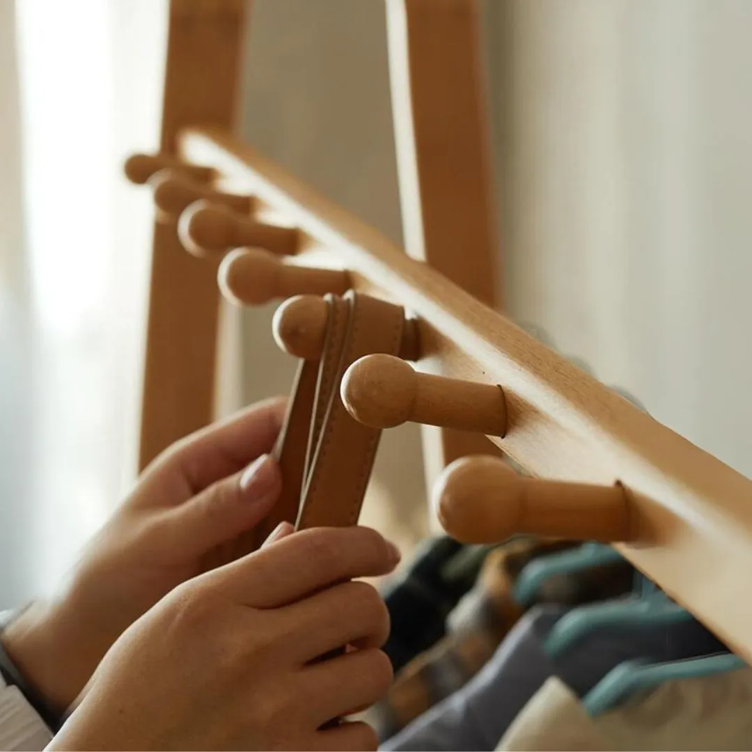 Solid Beechwood Clothes Hanger Rack