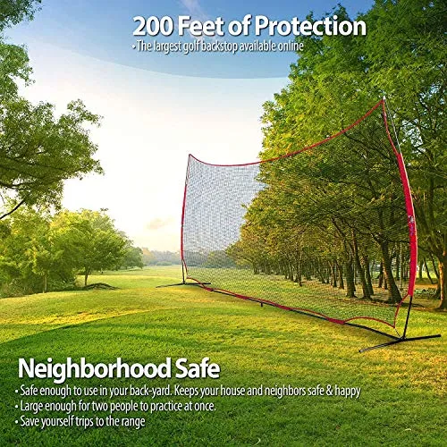 Super 20 Foot Golf Net | Deluxe Golf Net Bundles