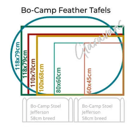 Tafel Feather 110x70cm