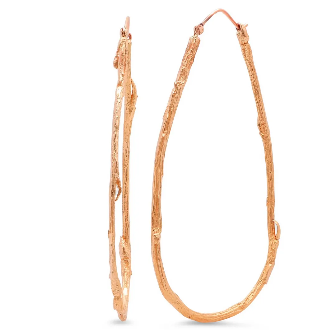 Tear drop Willow Hoops