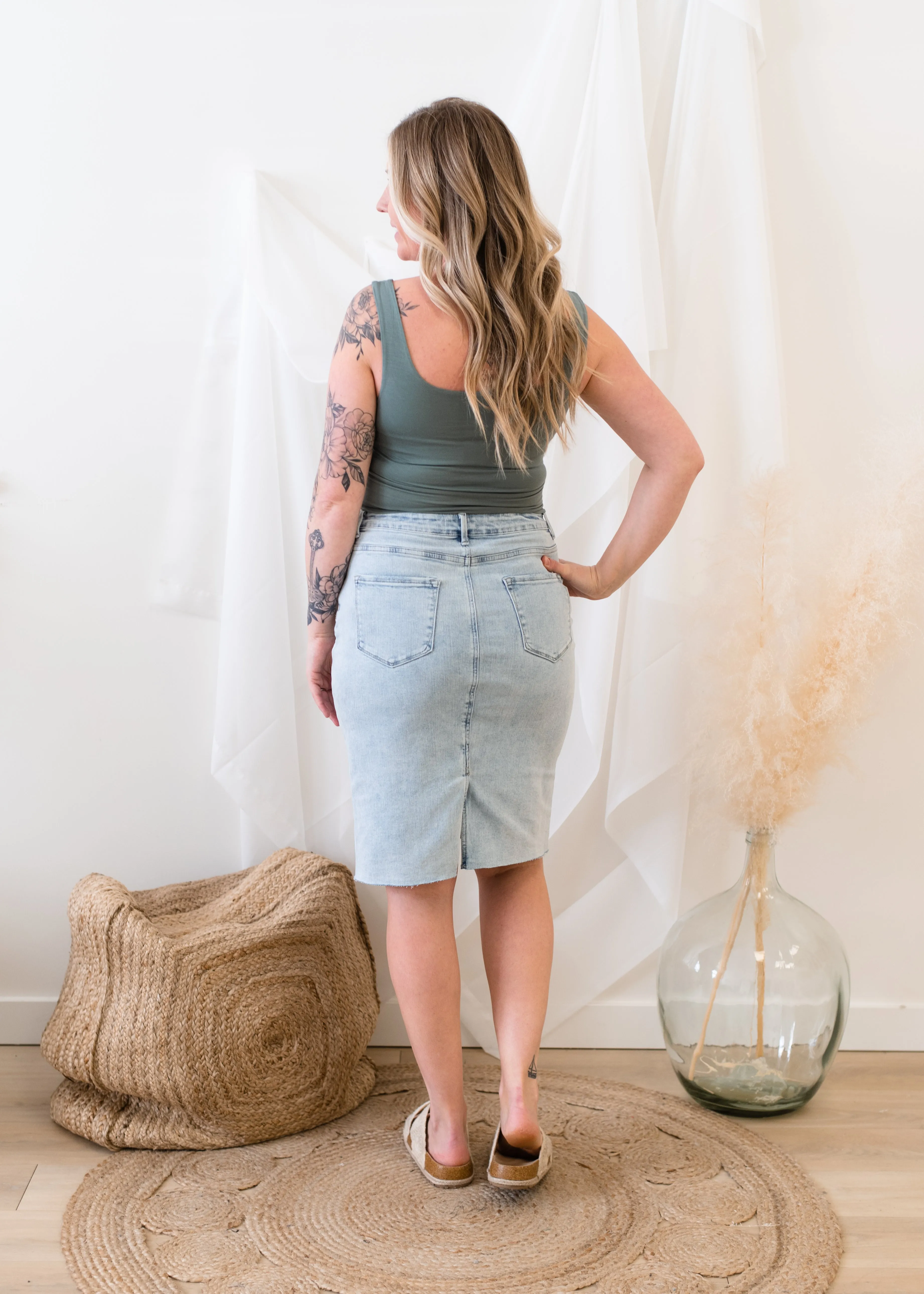 The Devon Denim Skirt