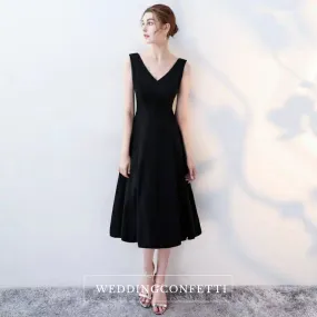 The Katine Black Cocktail Sleeveless Dress (Available in 2 Lengths)