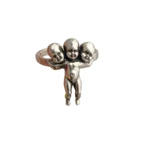 Three Headed Baby Ring