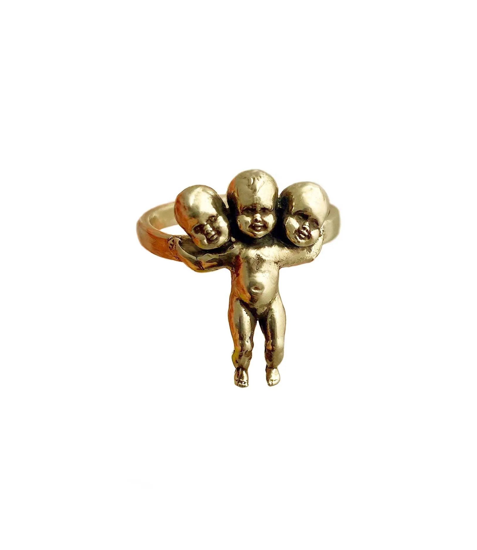 Three Headed Baby Ring