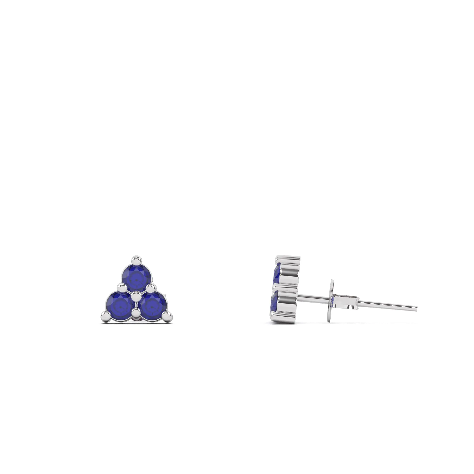 Trillium Birthstone Earring Silver