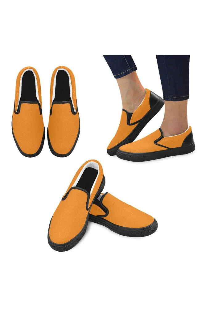 Turmeric Timbre Men's Slip-on Canvas Shoes (Model 019)