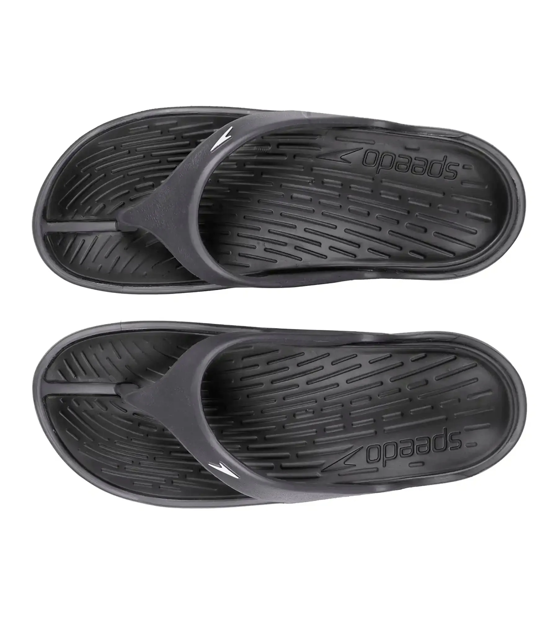 Women's Dual Colour Flip Flops - Black & Oxid Grey