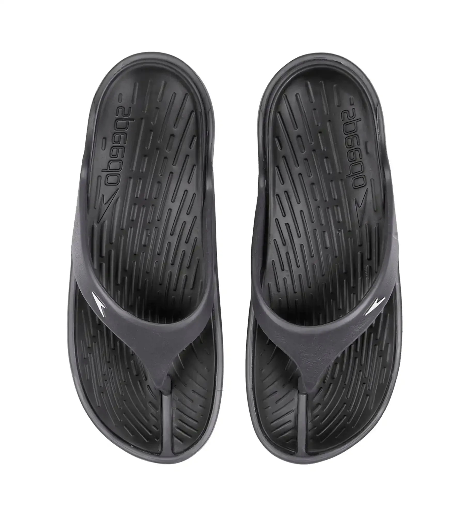 Women's Dual Colour Flip Flops - Black & Oxid Grey