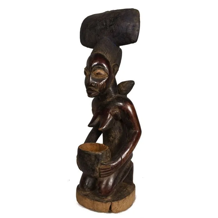 Yoruba Divination Bowl Figure, Nigeria #313