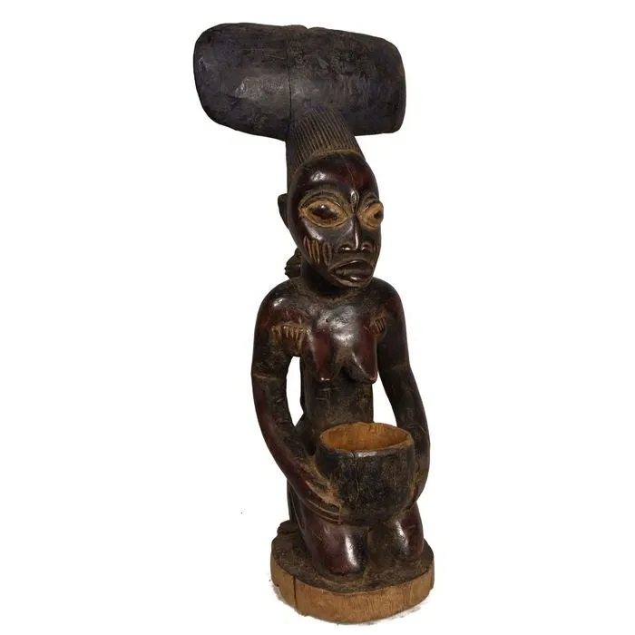 Yoruba Divination Bowl Figure, Nigeria #313